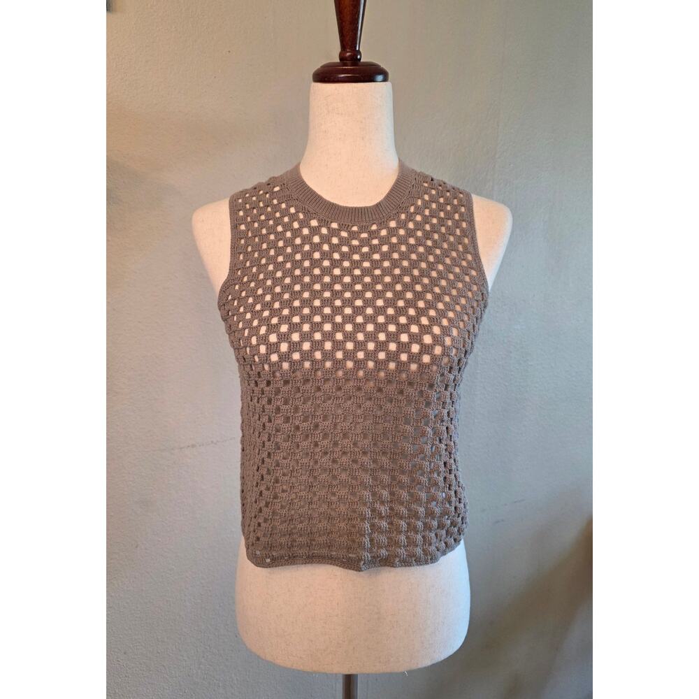 Theory Women's Crochet Knit Tank Top SZ Small